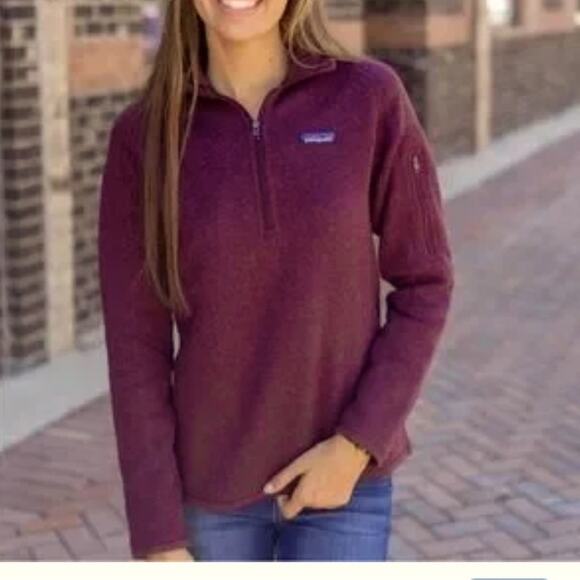 Patagonia Purple Quarter-Zip Fleece woman's Pullover sweater jacket - Picture 1 of 10
